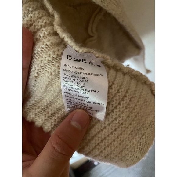 Cream Open Front Cardigan - Picture 4 of 4